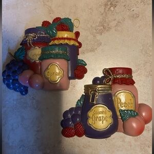 2X Vintage Home Interior Jelly Jar Wall Decor